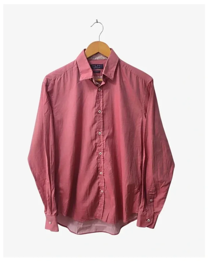 Camisa tailored fit rosa Zara hombre Talla M