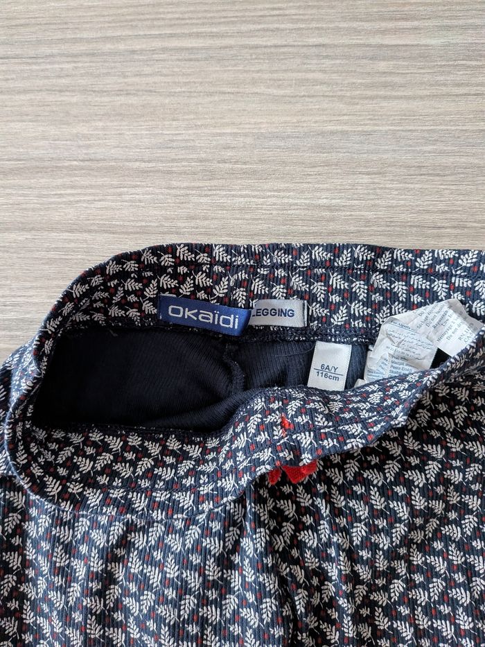 Legging bleu marine 6 ans okaidi - photo numéro 2