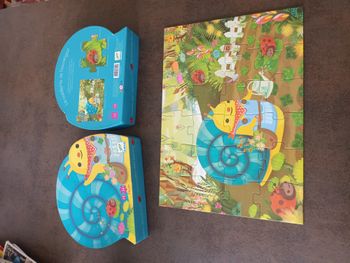 puzzle djeco 24 pieces à partir de 3 ans neuf escargot fille garcon