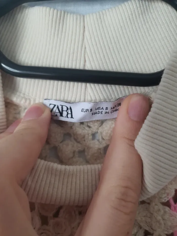 Top en crochet zara Taille S - photo numéro 3