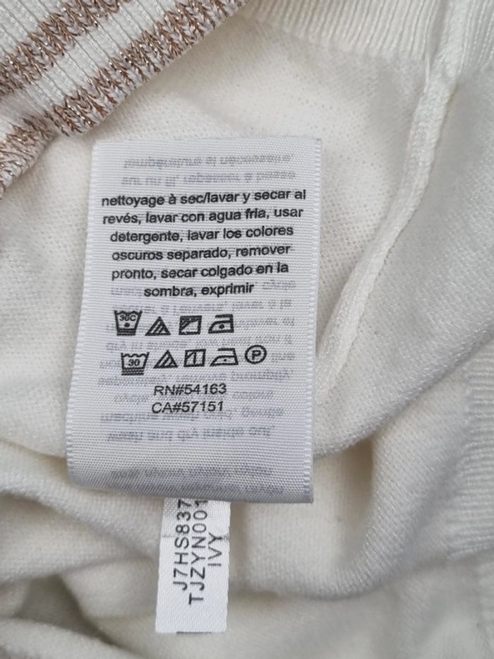Pull col roulé Tommy Hilfiger blanc, L Femme - photo numéro 7