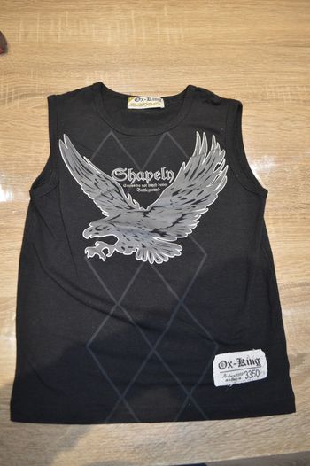 Débardeur noir aigle 8 ans