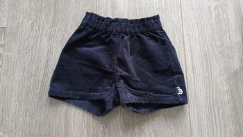 Short en velours 12 mois