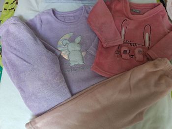 Lot de 2 pyjamas chauds 