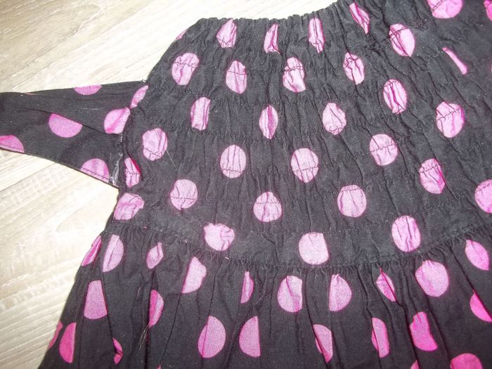 Jupe(1) ample noir pois rose Go To 8 ans/126 cm - photo numéro 2