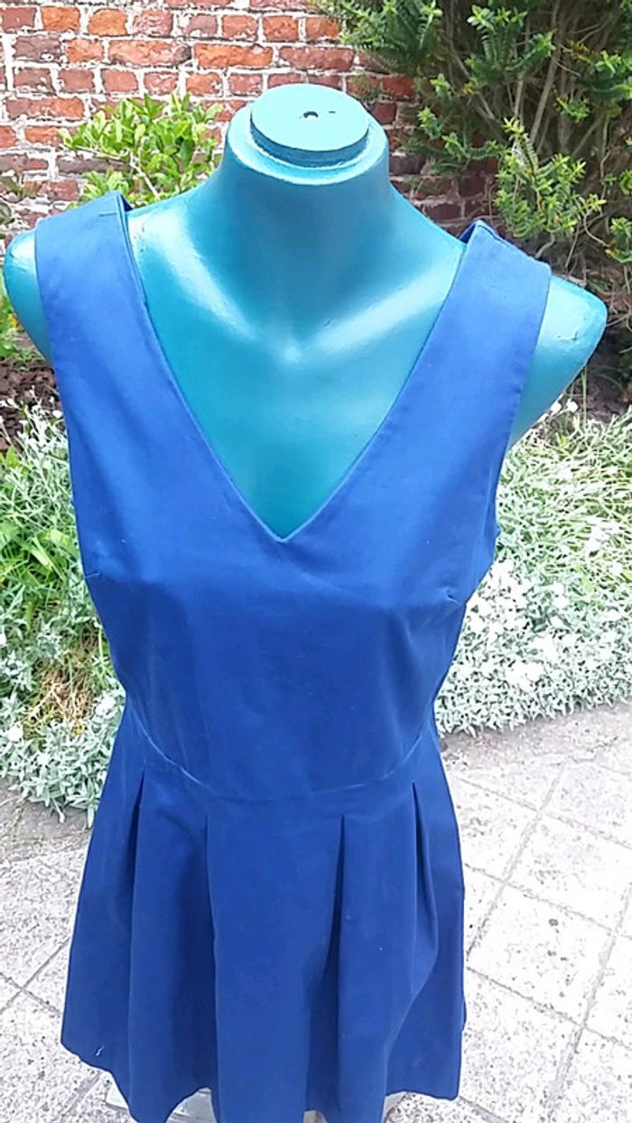 Robe d'été stretch bleue - photo numéro 2