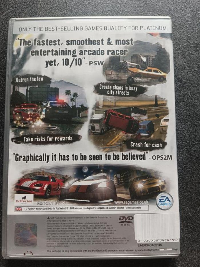 Sony - Playstation 2 - Burnout 2 - Point of impact - photo numéro 2