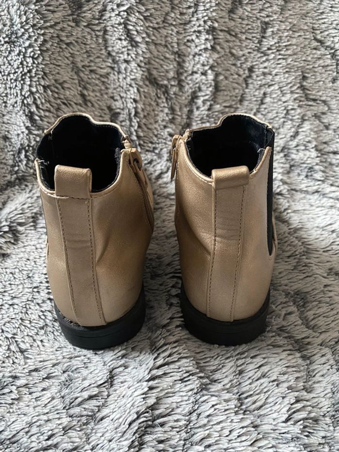 Bottines dorées - taille 31 - photo numéro 4