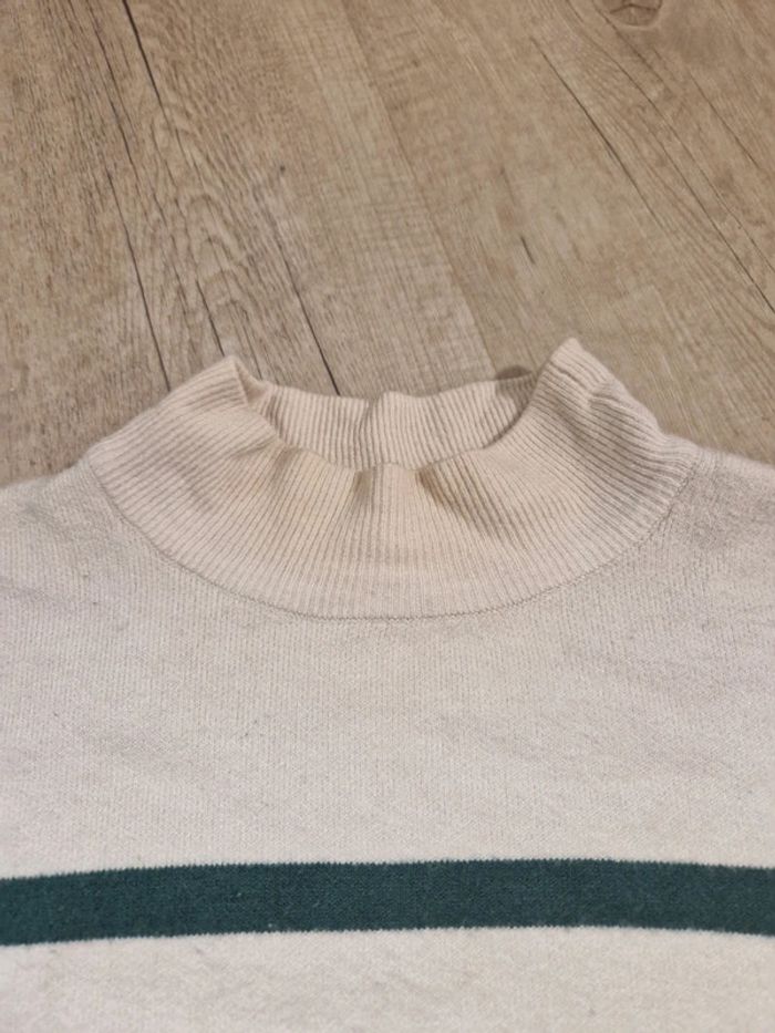 Pull bandes vertes - photo numéro 2