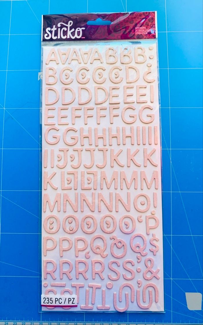 Lot 3 blisters autocollants alphabet Sticko - photo numéro 5