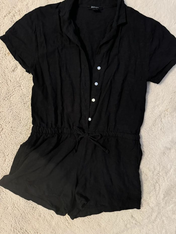 Combishort lin noire taille 36 - photo numéro 2