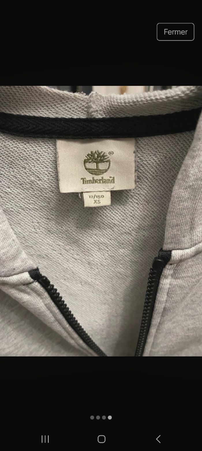 Pull zippé Timberland taille XS - photo numéro 2