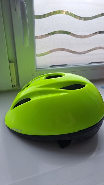 Casque btwin jaune fluo