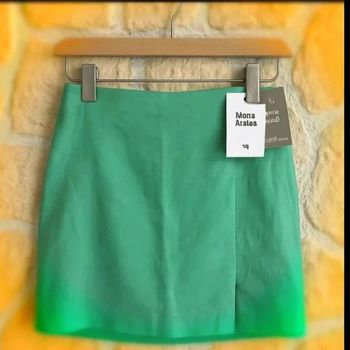 Jupe verte en lin mélangé – Élégance naturelle & style estival