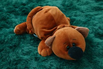 Peluche chien ours marron SUPER TOYS
