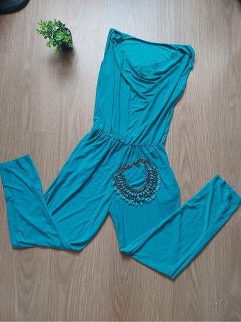 Combinaison Pantalon fluide légère bleue T.S TBE