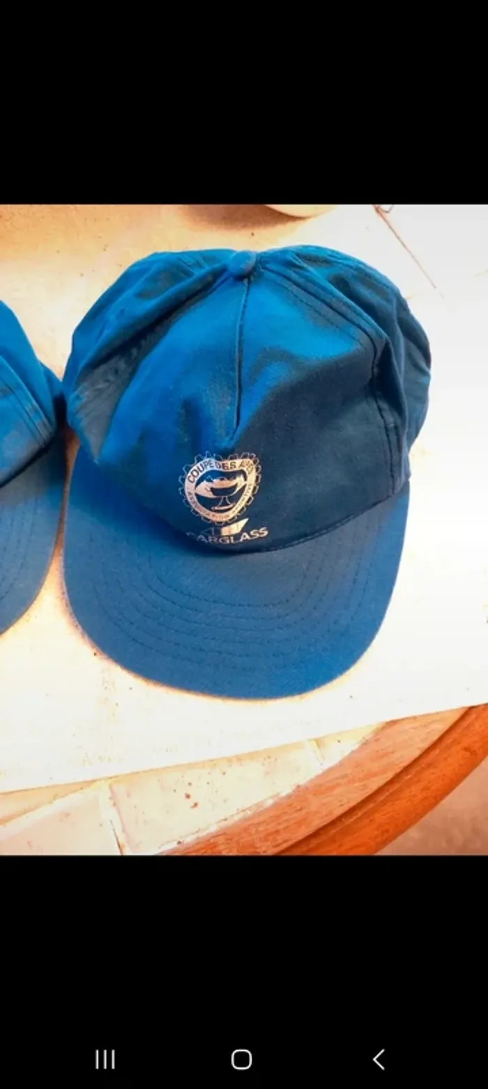 👧🧢casquette coton bleu Carglass