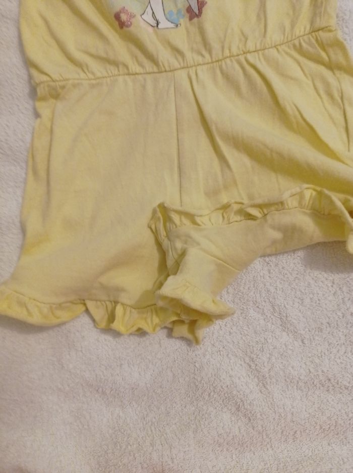 Robe short couleur jaune avec motif robe Disney taille 4 ans - photo numéro 3