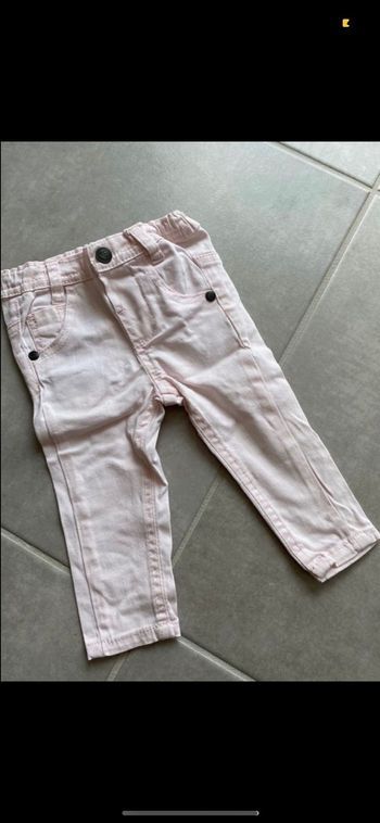 Jean rose pale 6 mois