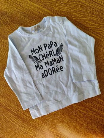 Tee shirt manches longues Grain de blé 12 mois garçon