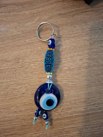 Veritable mauvais oeil de Turquie porte clef neuf