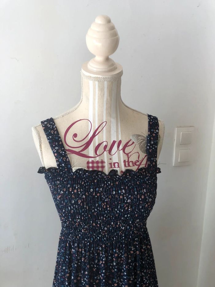 Sublime robe bleu longue bustier taille unique neuf - photo numéro 2