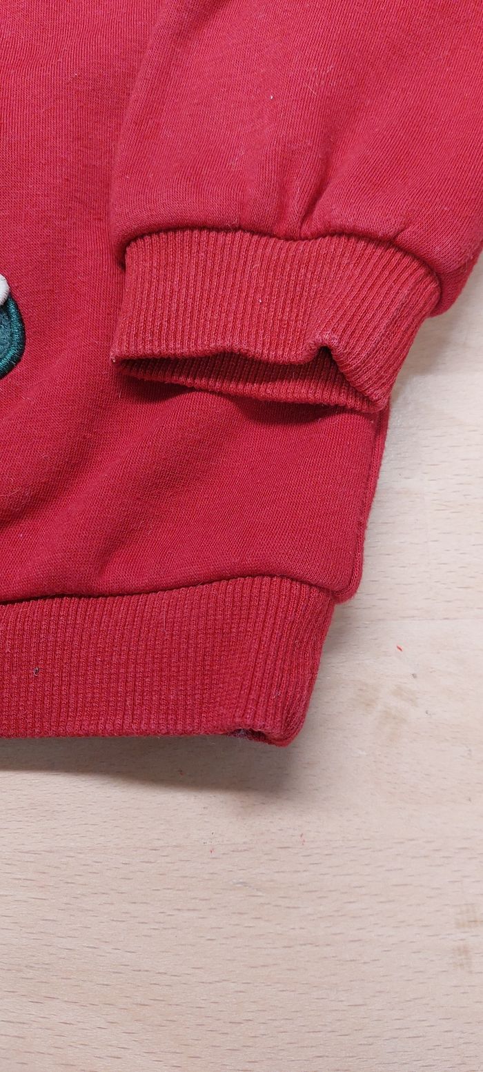 Pull Noël "Sapin et renne " rouge et vert T'ai 24 mois - photo numéro 4