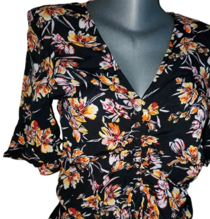 haut blouse chemise florale femme taille 36 H&M - photo numéro 12