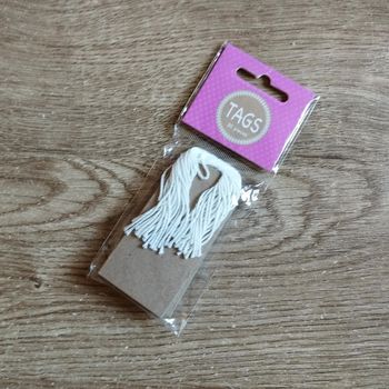 💖 Lot 20 étiquettes carton 8 x 4 cm 💖 #emyfleury_scrapbooking
