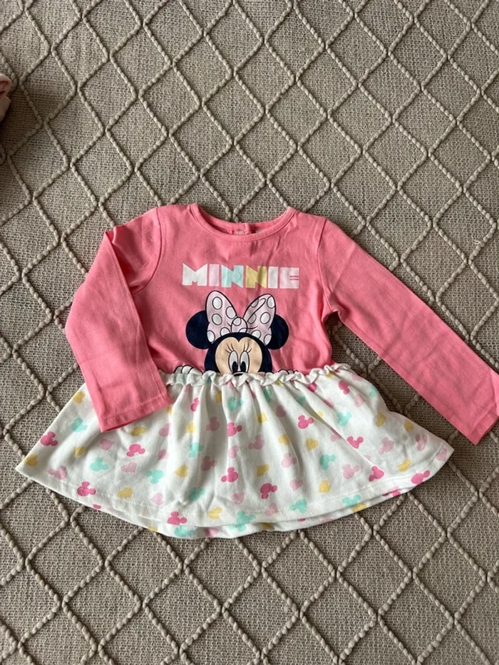 Robe manches longues Minnie 9 mois