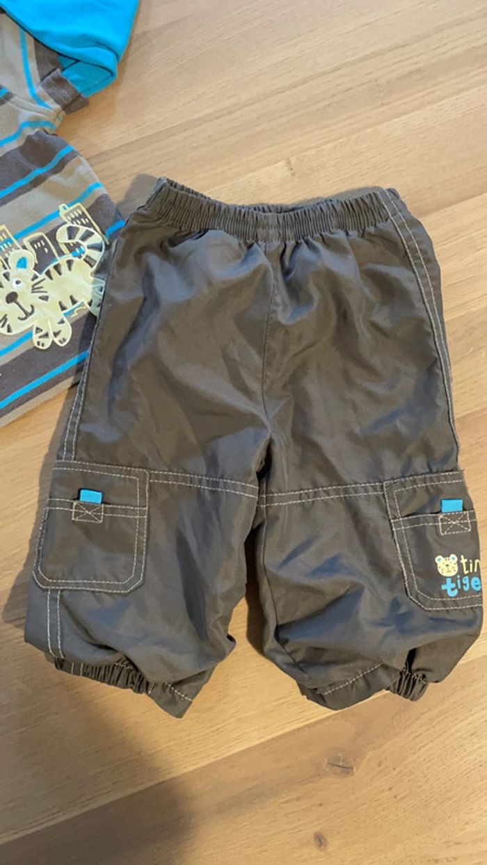 Ensemble sans marque pantalon jogging et t-shirt épais - photo numéro 2