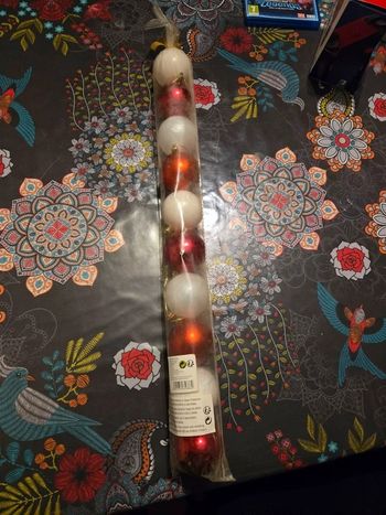 lot de 10 boules de noel