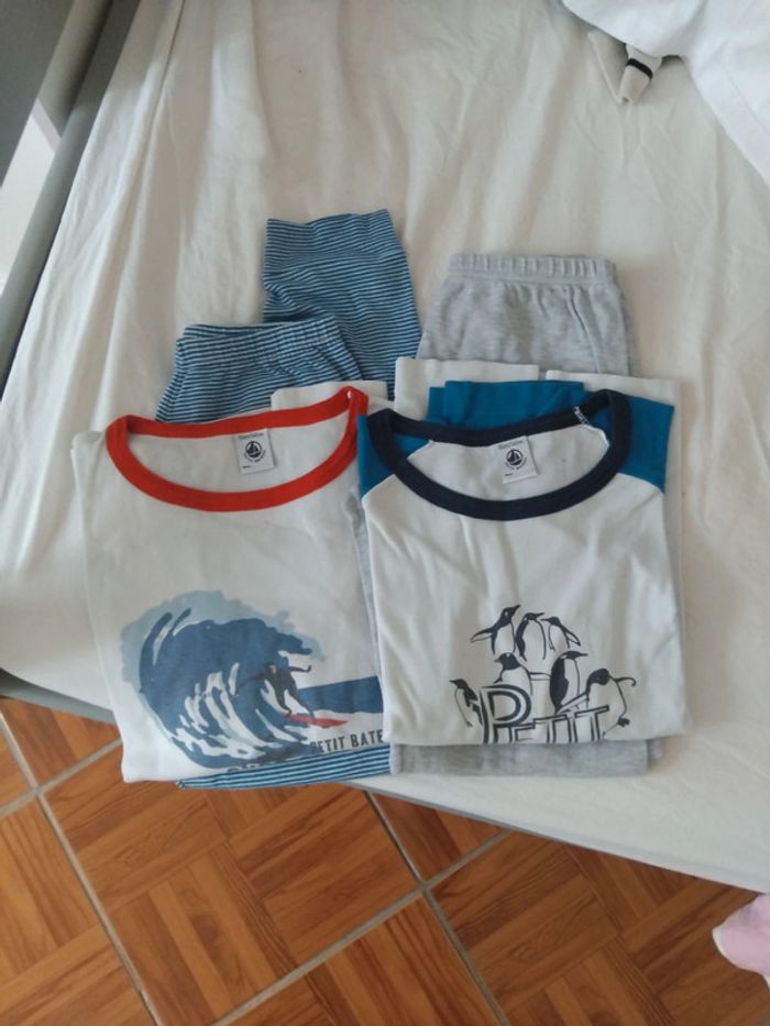 Lot de 2pyjamas Petit bateau t10 ans 100%coton - photo numéro 2