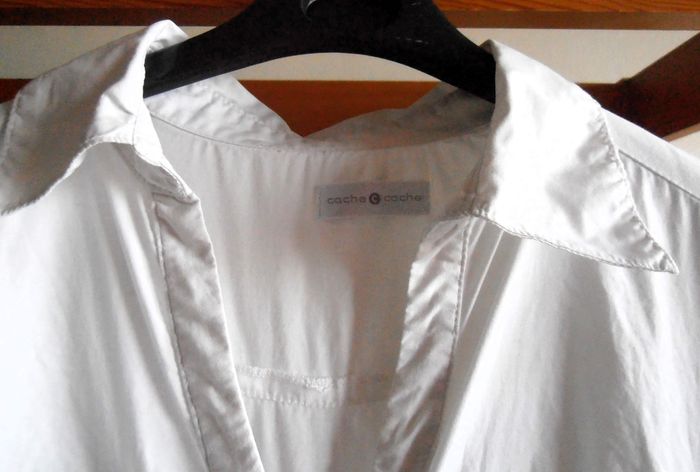 Robe mi-longue, Cache Cache, taille L 40, noire et blanche - photo numéro 4