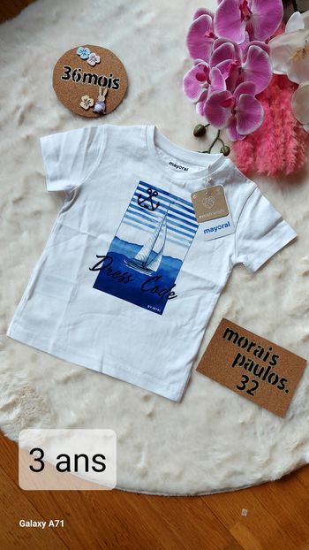 Tshirt éte garçon taille 36 mois mayoral NEUF