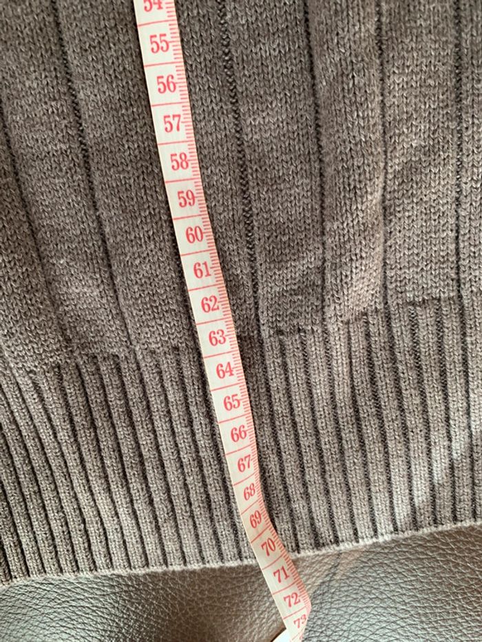 Pull col roulé marron Gino santi casual XL - photo numéro 4