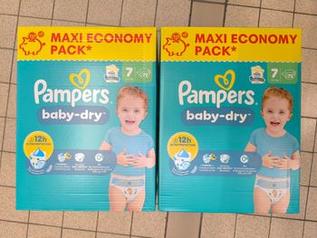 Pampers Baby dry T7 - 2*72 couches