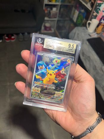 Pikachu Japonais Beckett 9.5 Pristine 001/sv-p