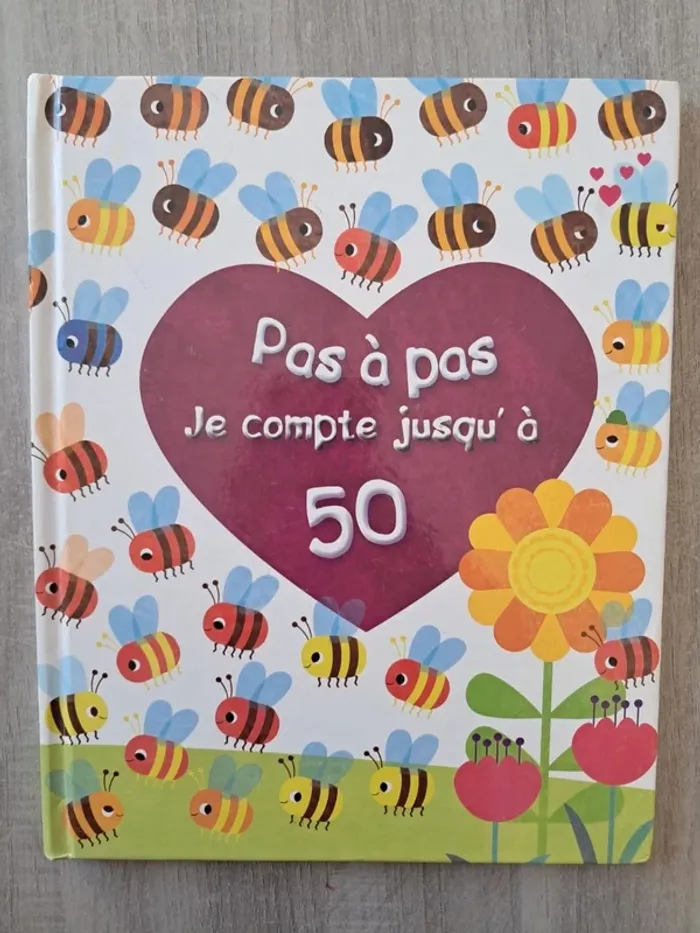 Livre pour apprendre à compter/ pas a pas je compte jusqu'à 50