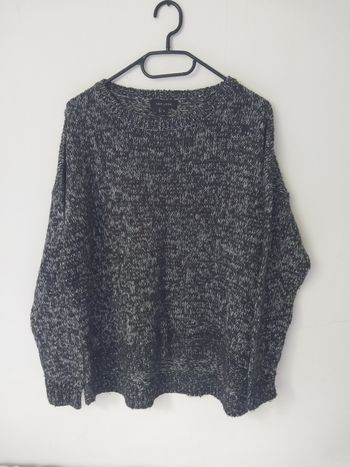 Pull oversize chiné noir et blanc – New Look – Taille L