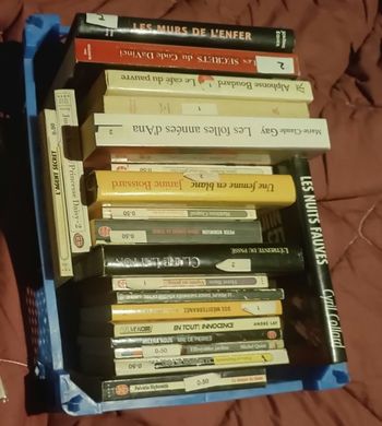Lot de 20 livres différents formats+5 article de bazar offert