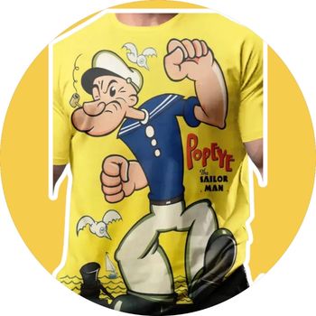 Tshort homme popeye dessin animé  taille  L