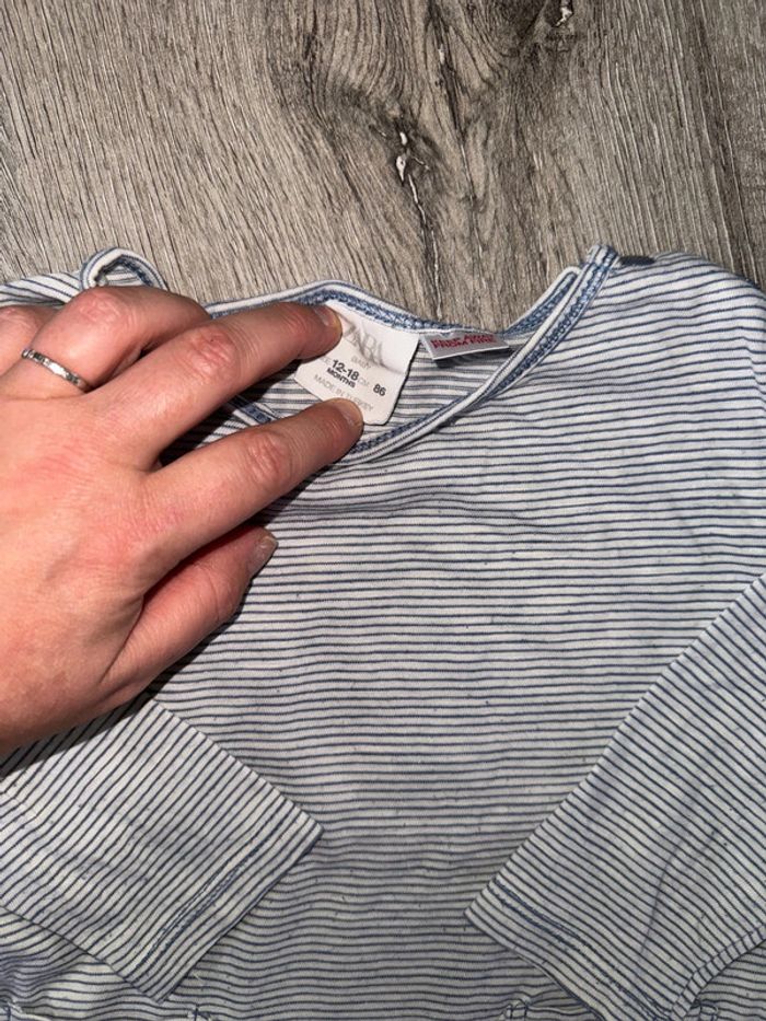 T shirt manches longues 18 mois Zara baby - photo numéro 2