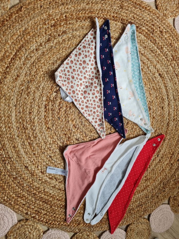 Bavoirs bandana lot de 8 - photo numéro 3
