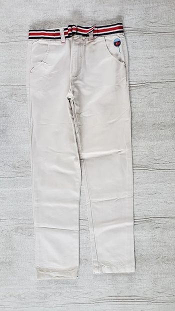 Pantalon en toile beige avec ceinture 10 ans Sergent Major