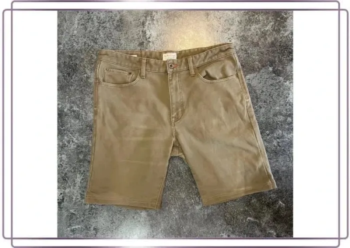 Short jean marron homme Weatherproof 36x34 Pantaloncini carpentiere uomo Zimmermannsshorts
