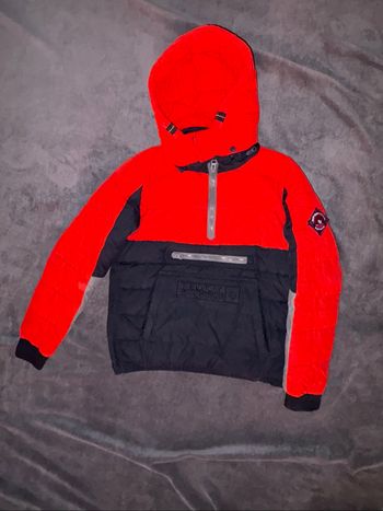 Manteau d’hiver garçon taille 14 ans Teddy Smith rouge en très bon état