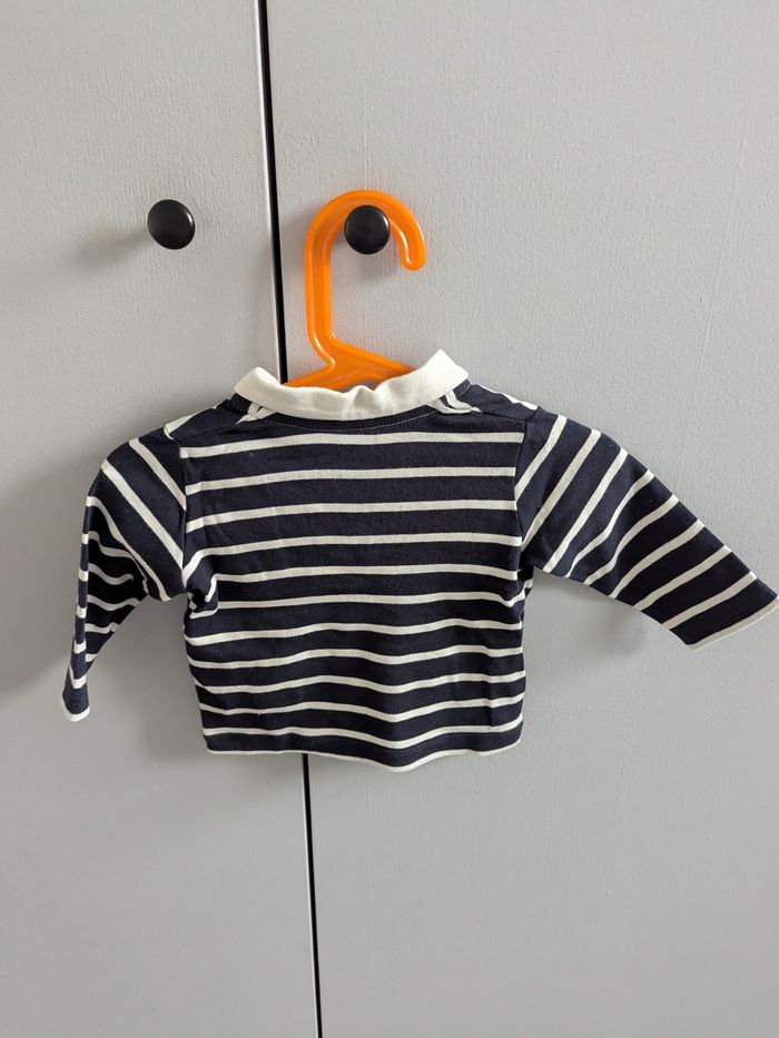 Polo manches longues Petit Bateau 6 mois - photo numéro 2