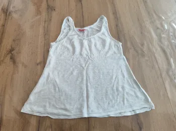 Débardeur Blanc Tissaia Taille 38 Parfait pour l'été