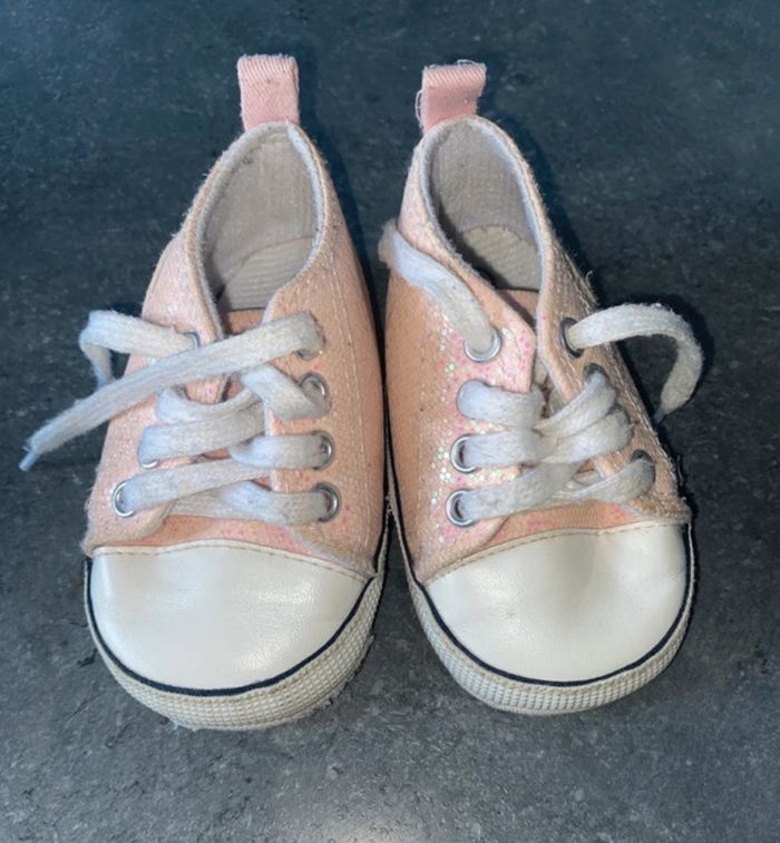 basket pailleté, style converse - photo numéro 9